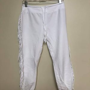 Amuse Society White Fringe Pant